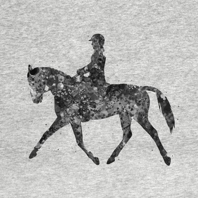 Equestrian black and white by Yahya Art